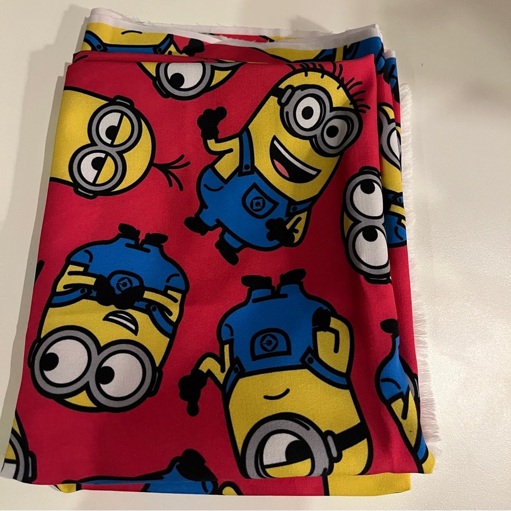 Minions upcycled 100 poly fabric 36x60 - Picture 6 of 6